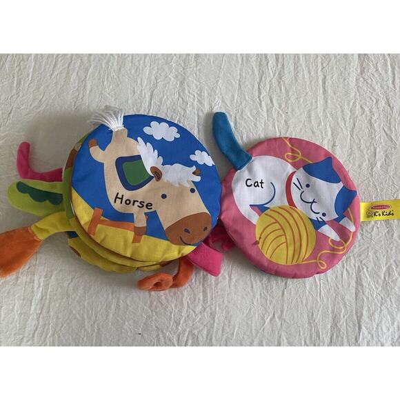 Melissa & Doug K's Kids Whose Tail? Soft Activity Book Baby Toddler Cloth - Picture 4 of 7